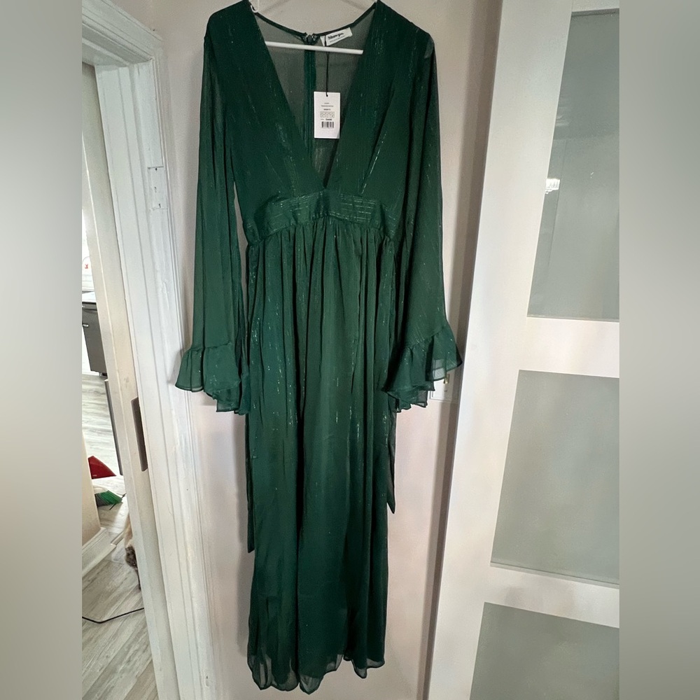 Emerald green dress